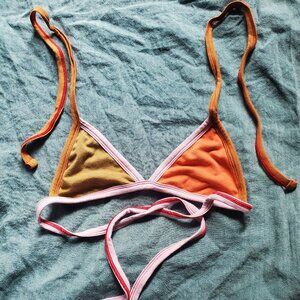 ARQ lawn bikini top - Medium - 100% cotton lounging bra